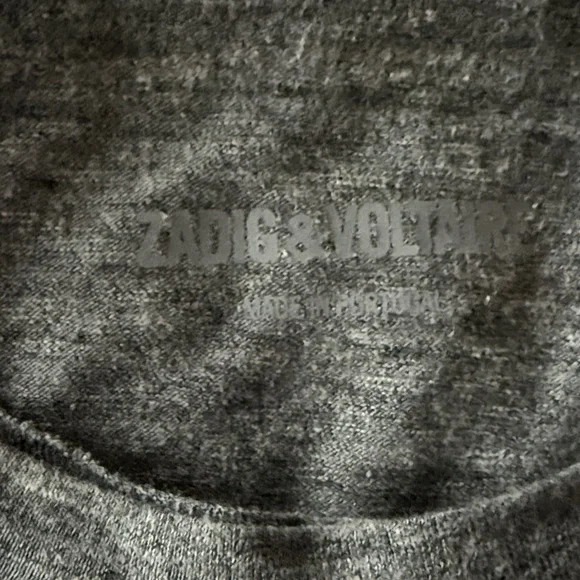 Zadig & Voltaire Walk Peace & Love T-Shirt - Gray - Size S